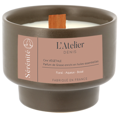 Bougie céramique cire végétale Sérénité