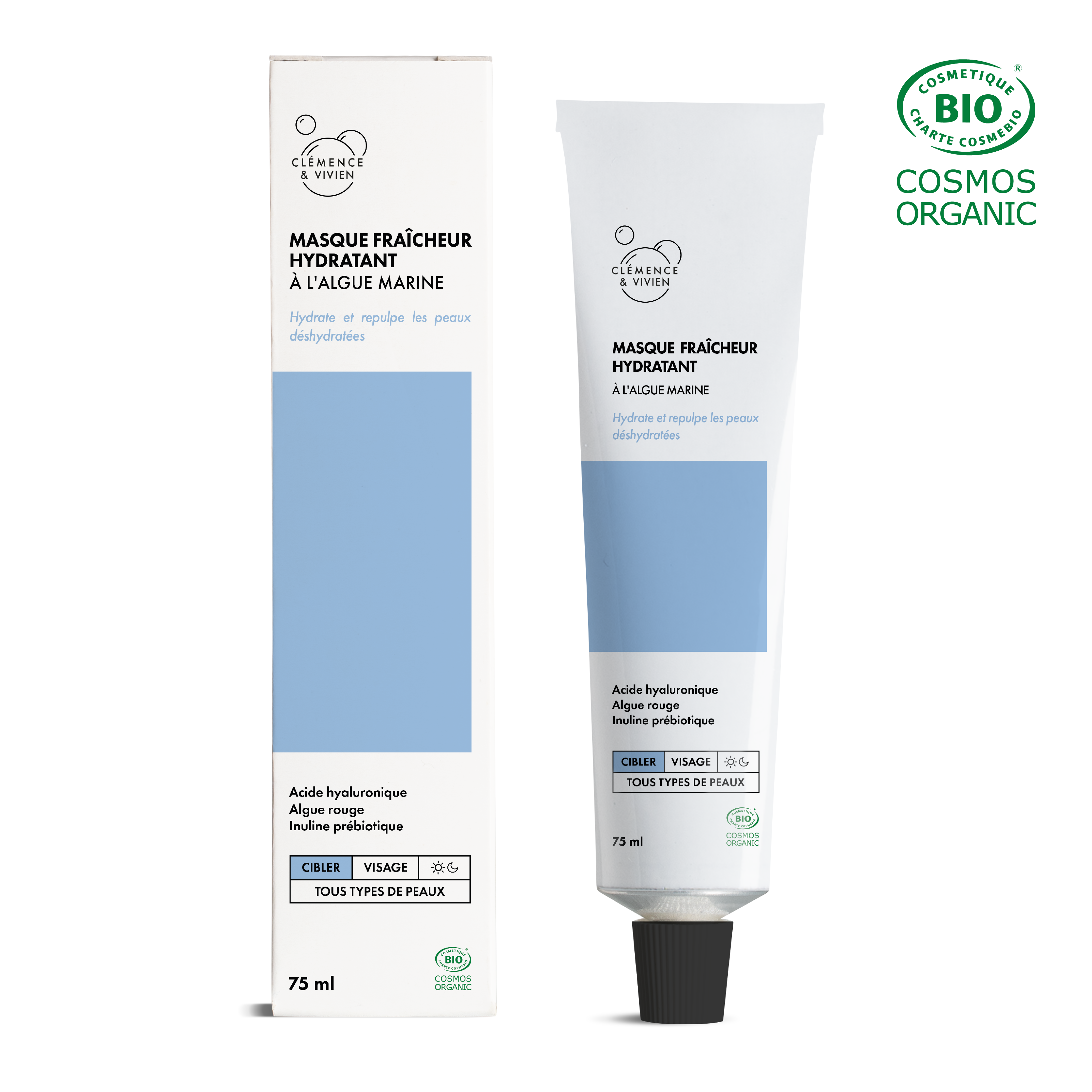 Masque Fraîcheur Hydratant CLÉMENCE & VIVIEN – vue principale du produit