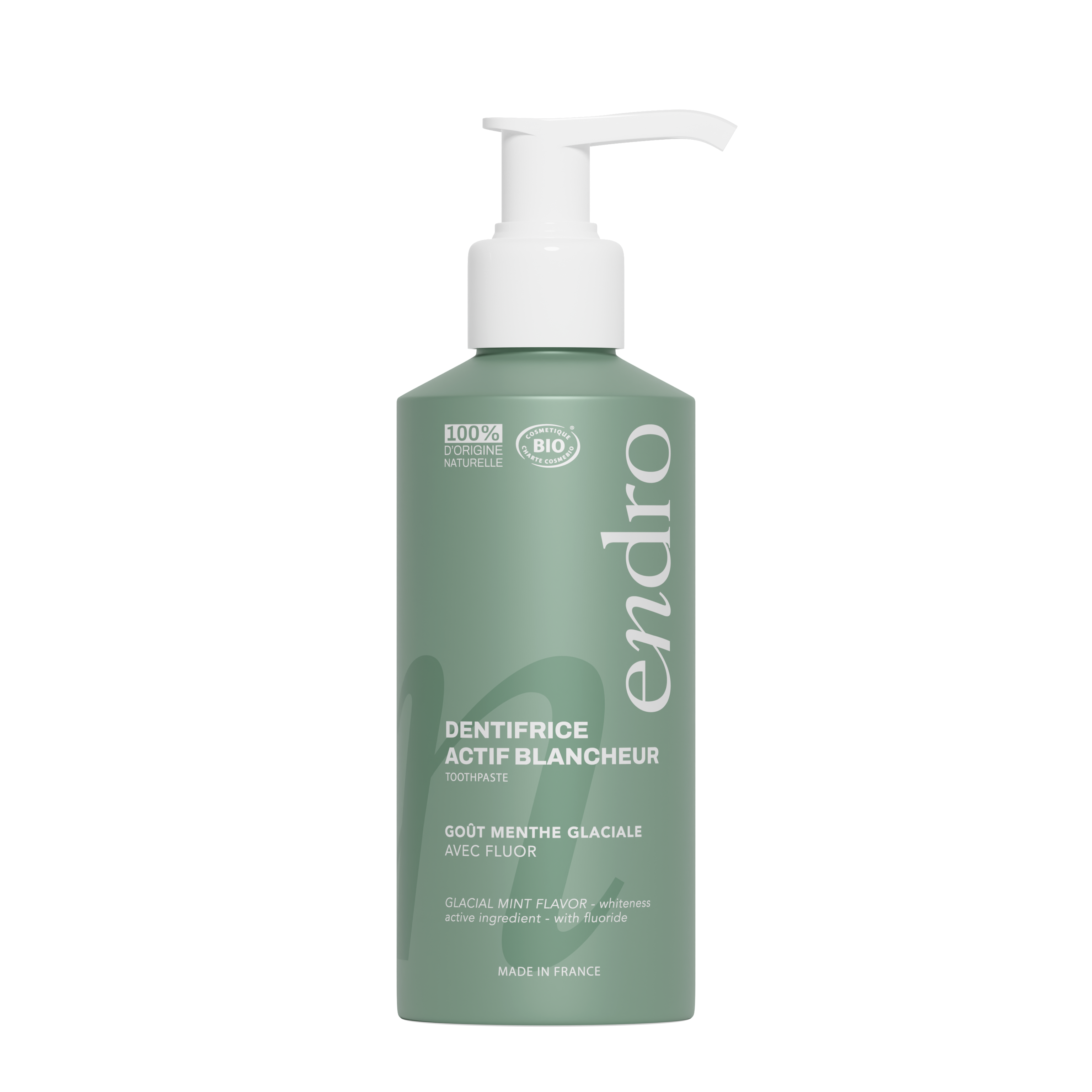 Dentifrice Actif Blancheur au Fluor par ENDRO – vue principale du produit