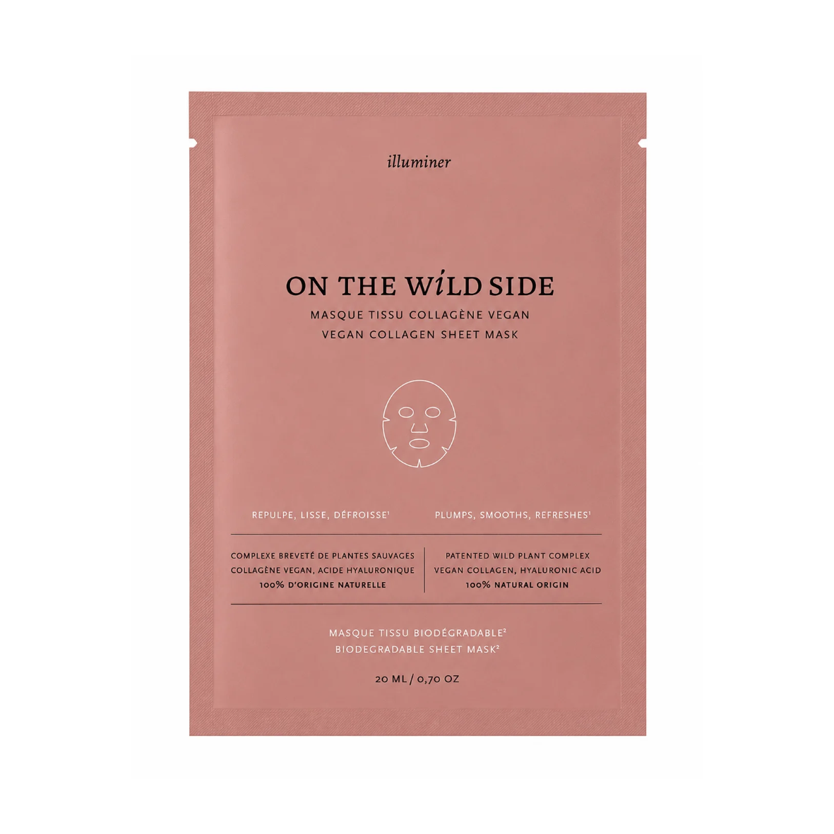 masque collagène vegan biodégradable on the wild side