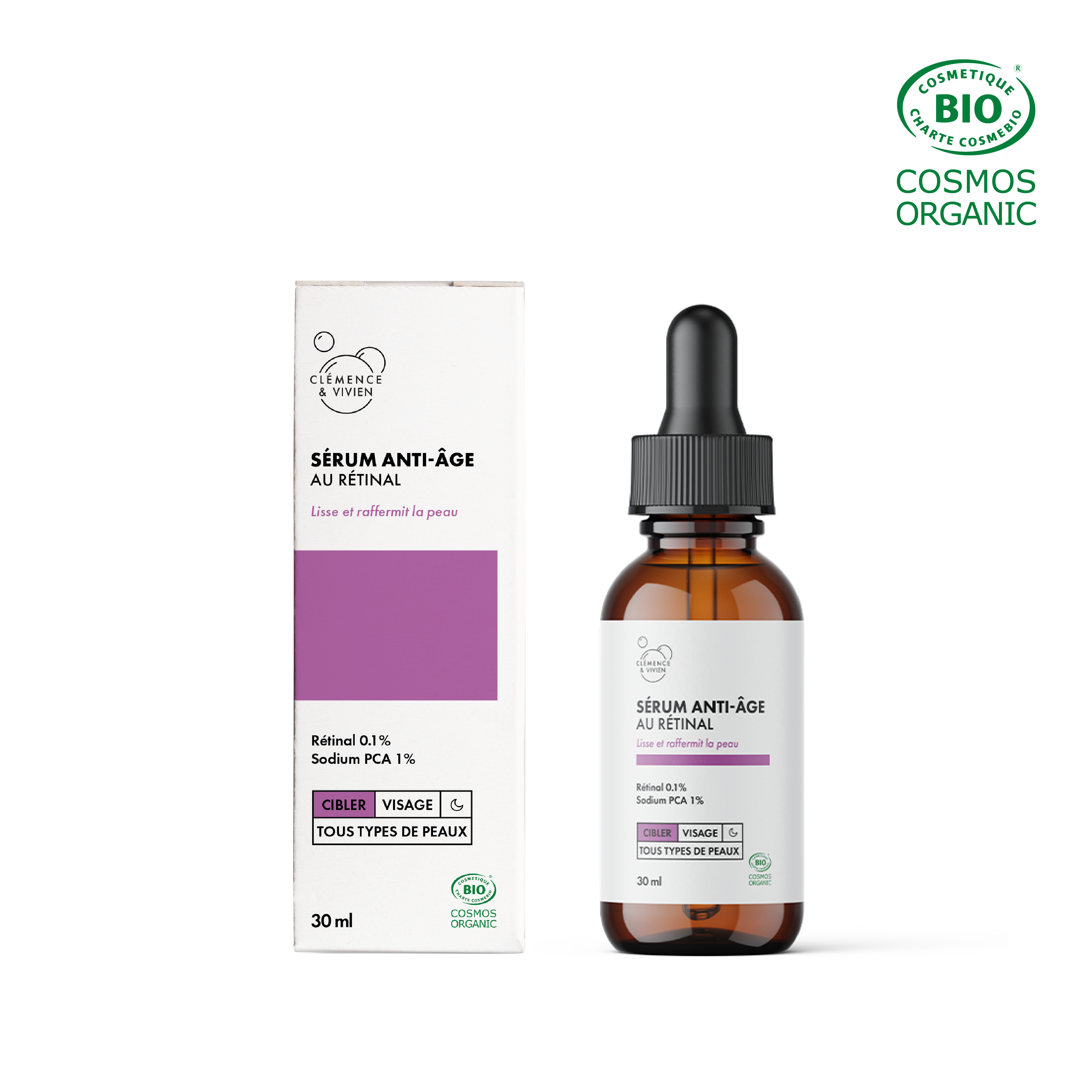 Sérum Anti-Âge par CLÉMENCE & VIVIEN – vue principale du produit