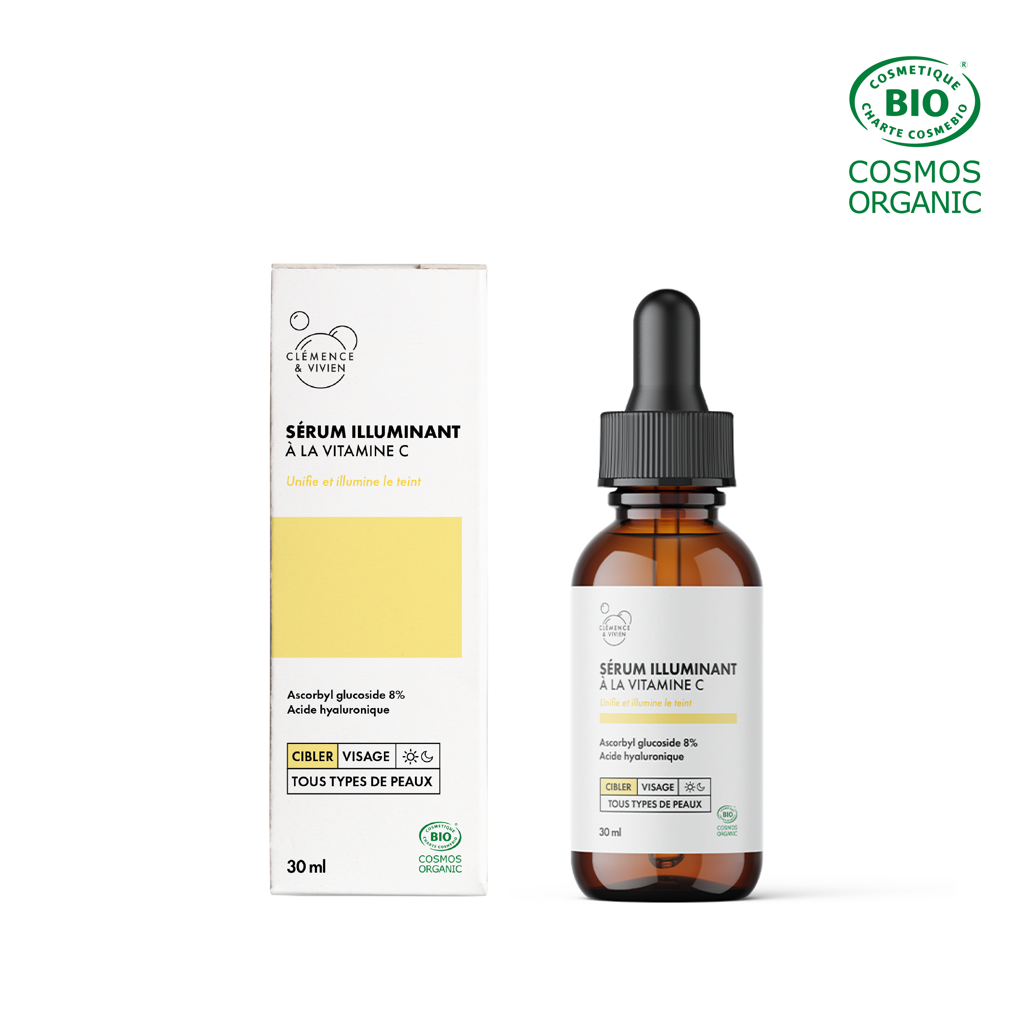Sérum Illuminant à la Vitamine C par CLÉMENCE & VIVIEN – vue principale du produit