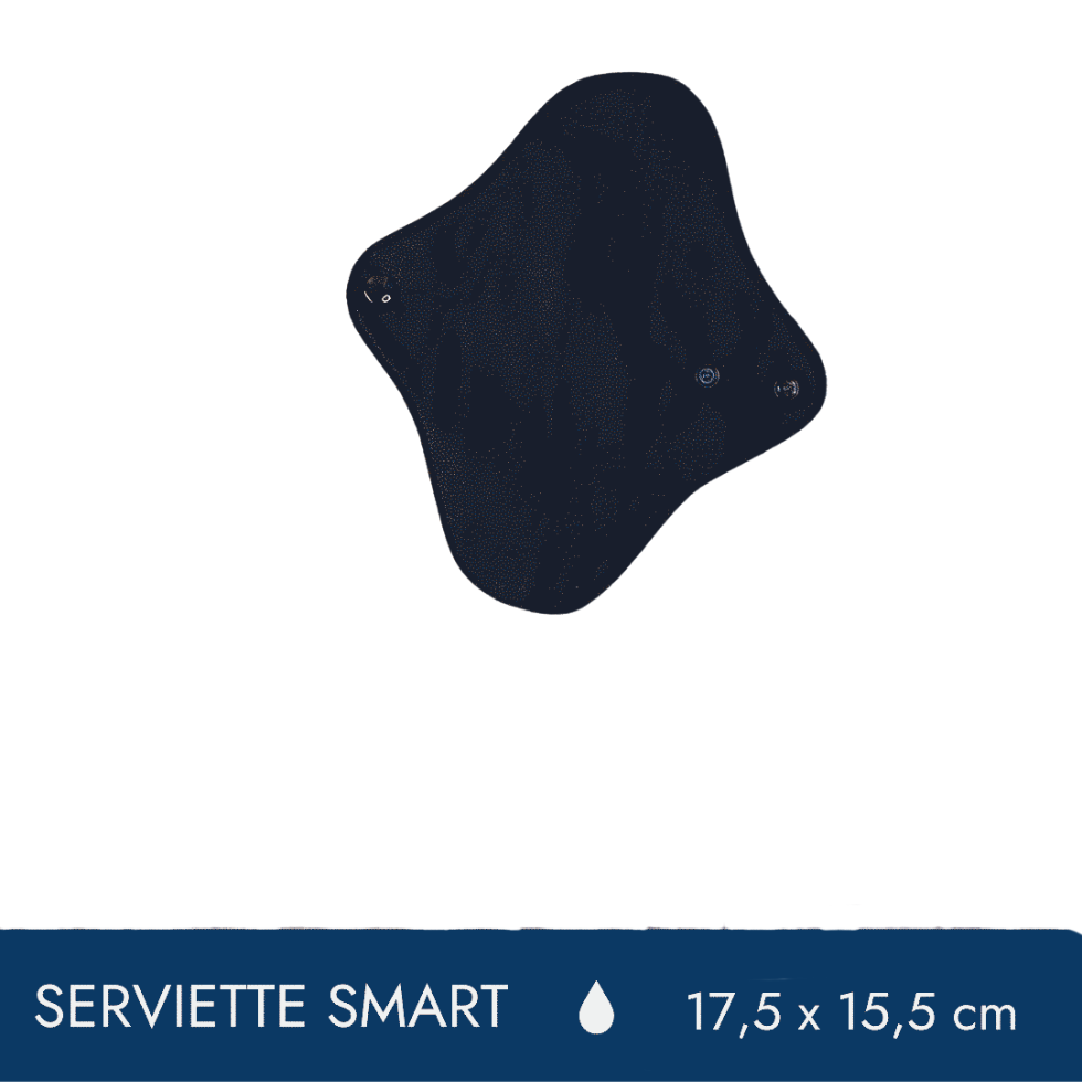 Serviette hygiénique lavable - Flux SMART par PLIM – vue complémentaire 2