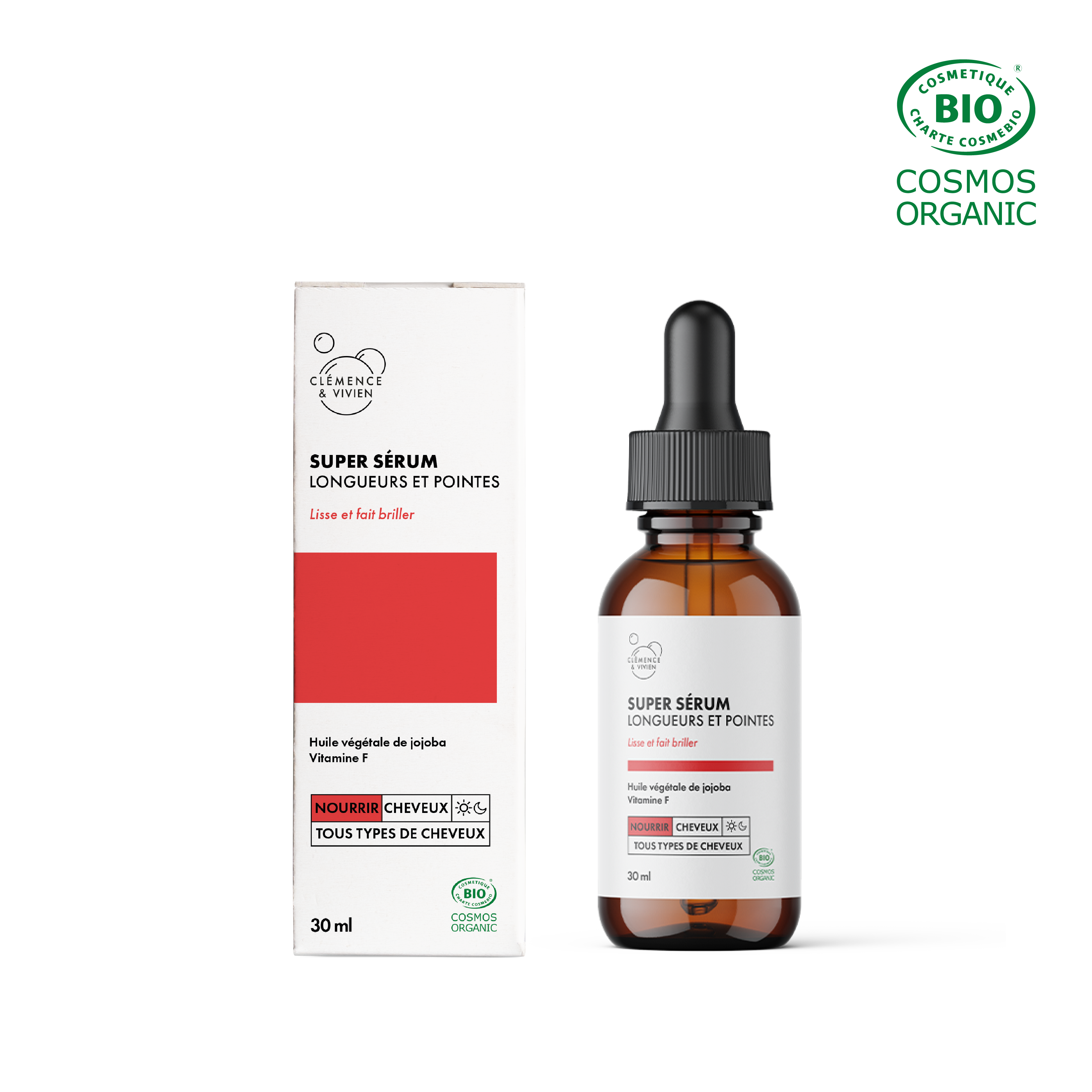Super Sérum Longueurs et Pointes par CLÉMENCE & VIVIEN – vue principale du produit