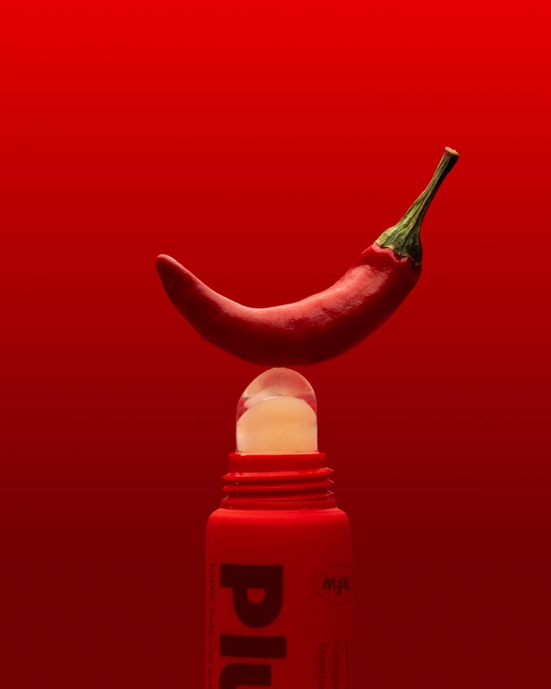 TREW PlumpLip – baume lèvres repulpant au piment, applicateur silicone