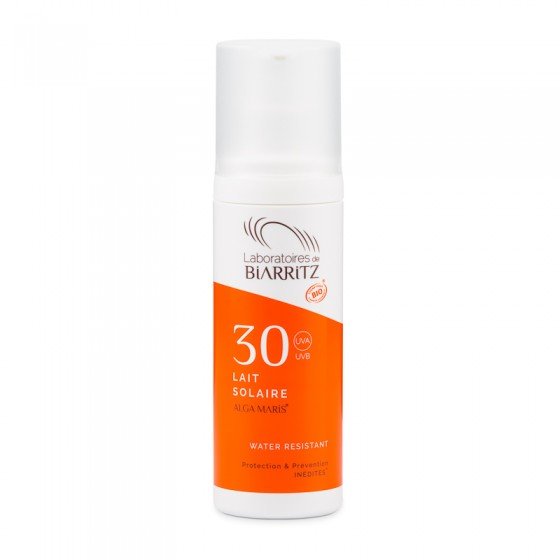 lait solaire SPF 30 de biarritz