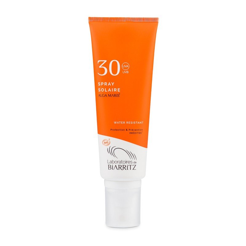 spray solaire SPF 30 de biarritz