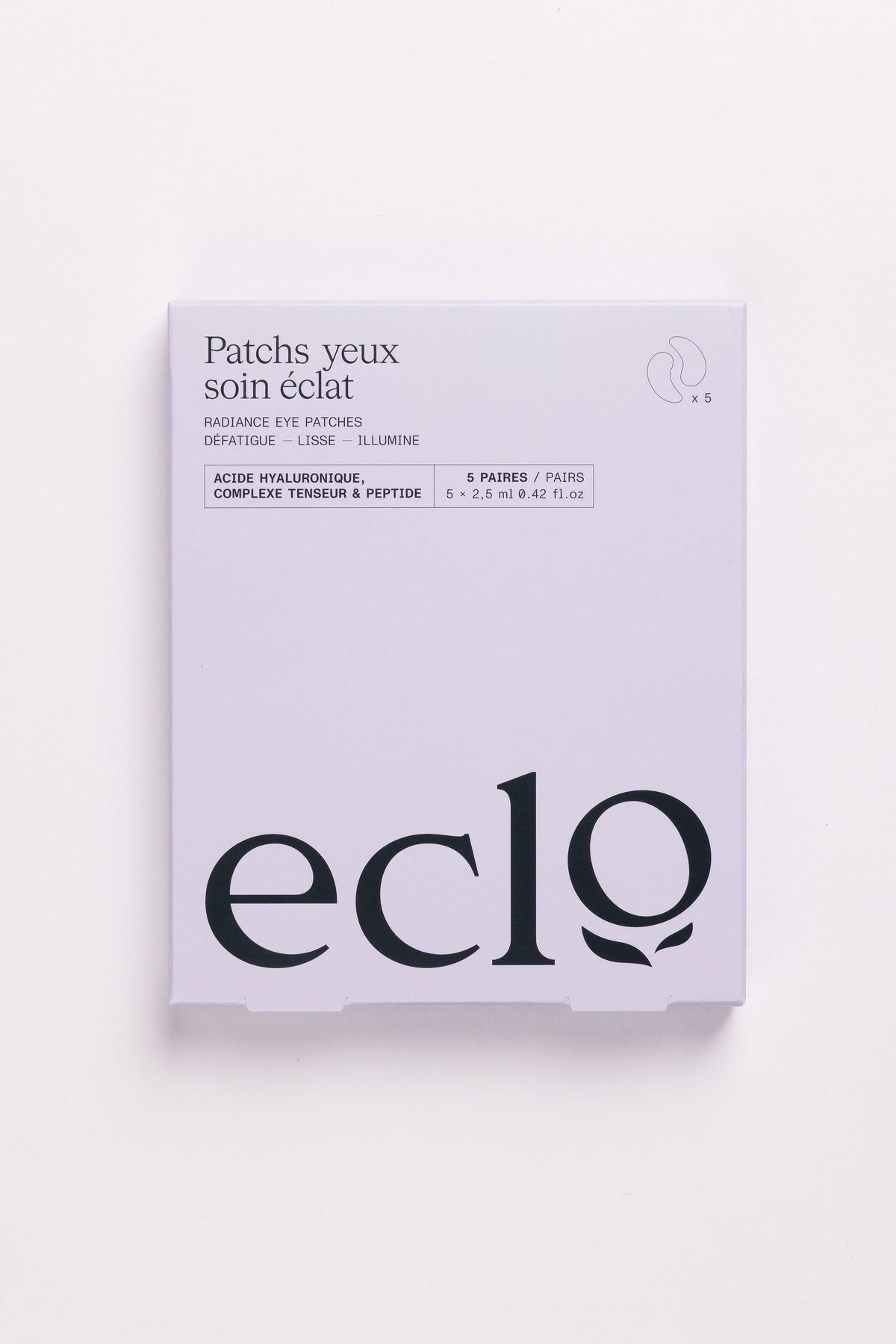 Patchs yeux soin éclat Eclo - application sous les yeux