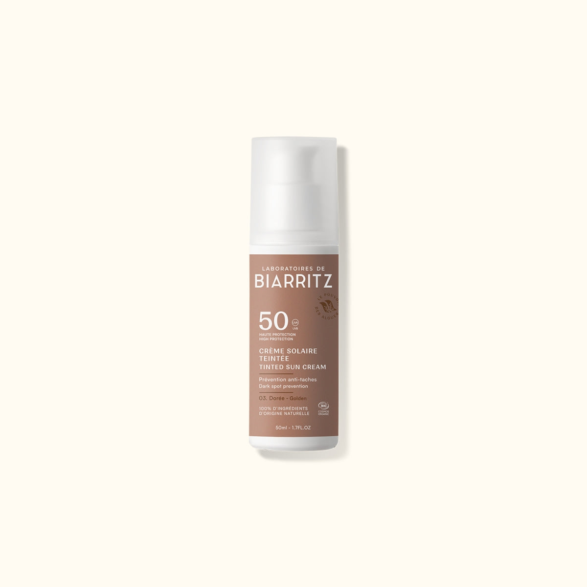 Crème Teintée Protectrice SPF 50 par LABORATOIRES DE BIARRITZ – vue principale du produit