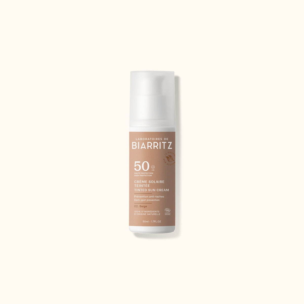 Crème Teintée Protectrice SPF 50 par LABORATOIRES DE BIARRITZ – vue complémentaire 2