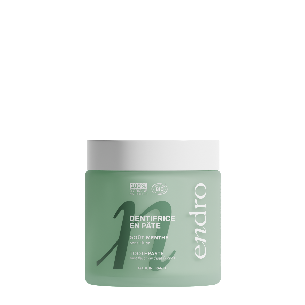 Dentifrice Bio - Menthe par ENDRO – vue principale du produit