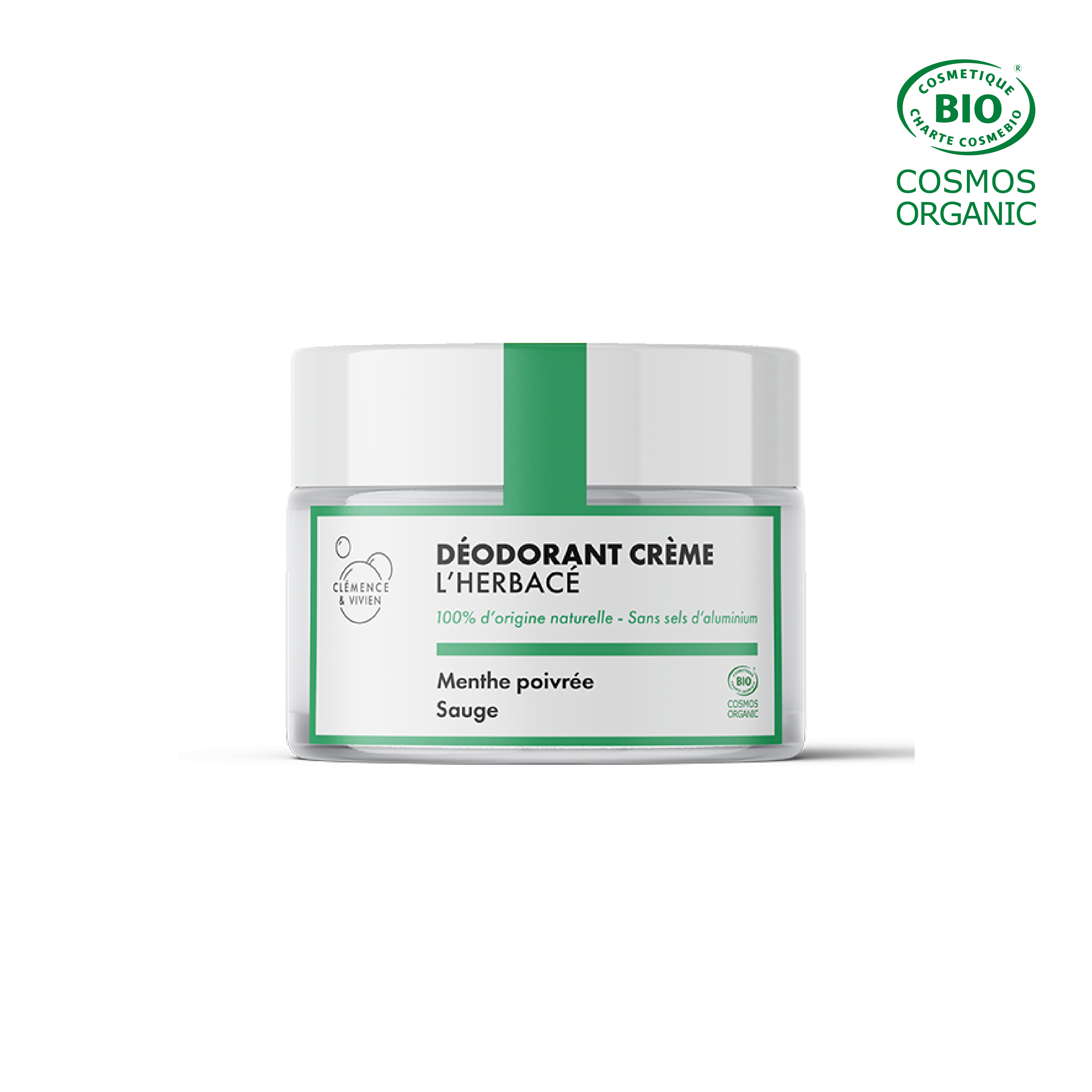 Déodorant Crème - L'Herbacé par CLÉMENCE & VIVIEN – vue principale du produit