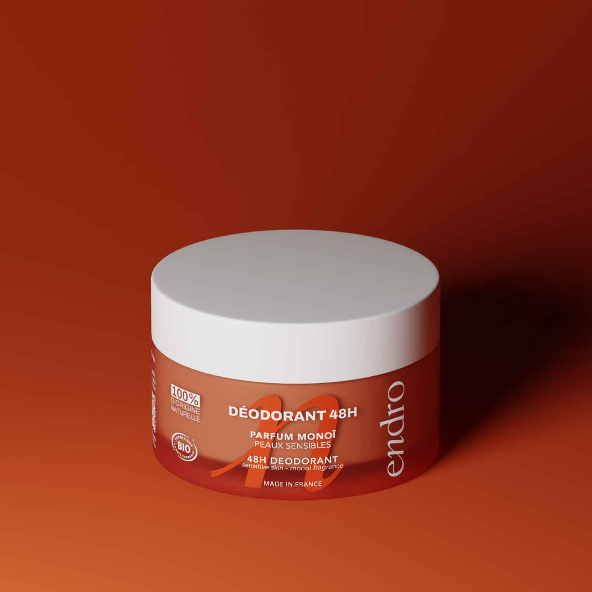 Déodorant peaux sensibles Monoï par ENDRO – vue complémentaire 2
