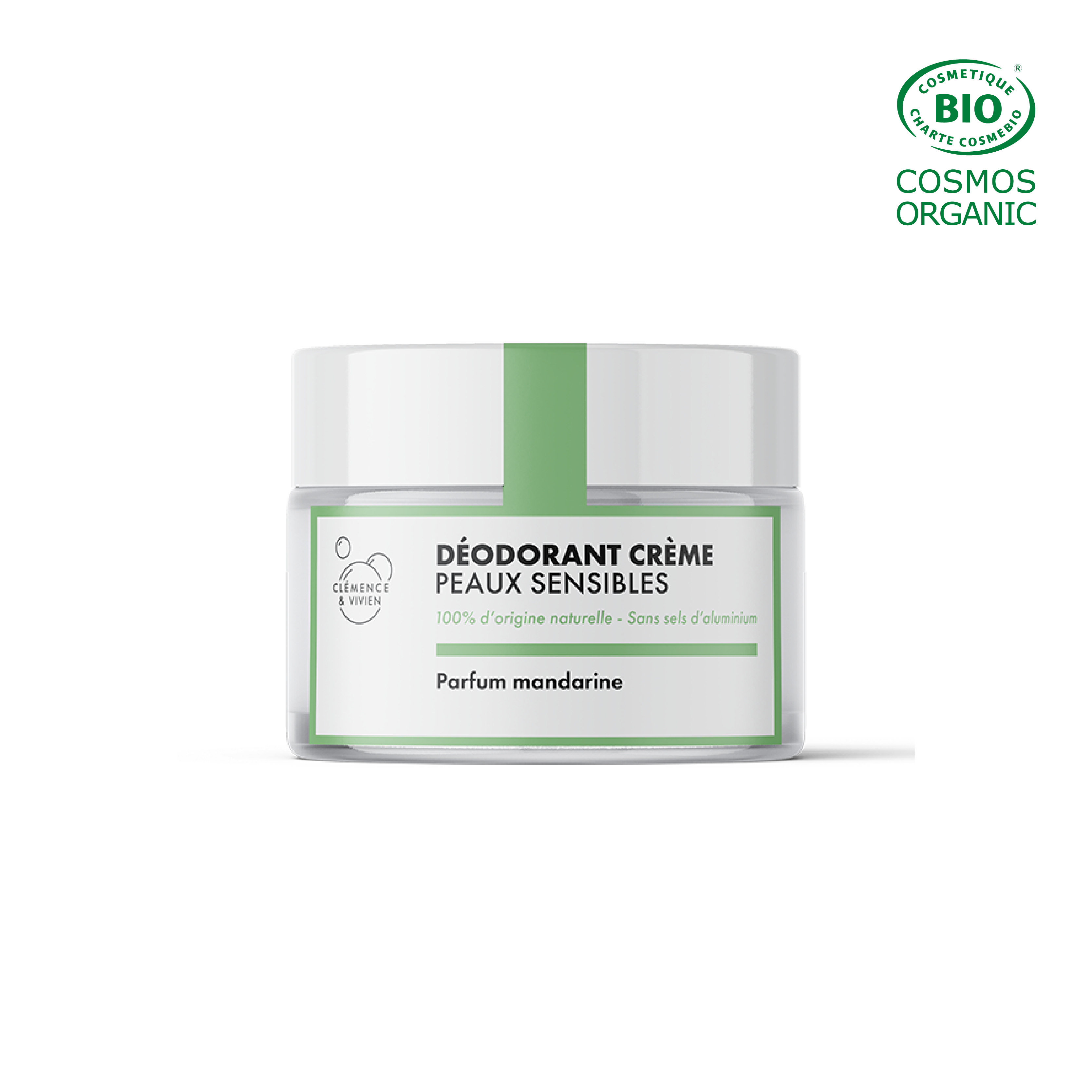 Déodorant Peau Sensible - Mandarine par CLÉMENCE & VIVIEN – vue principale du produit