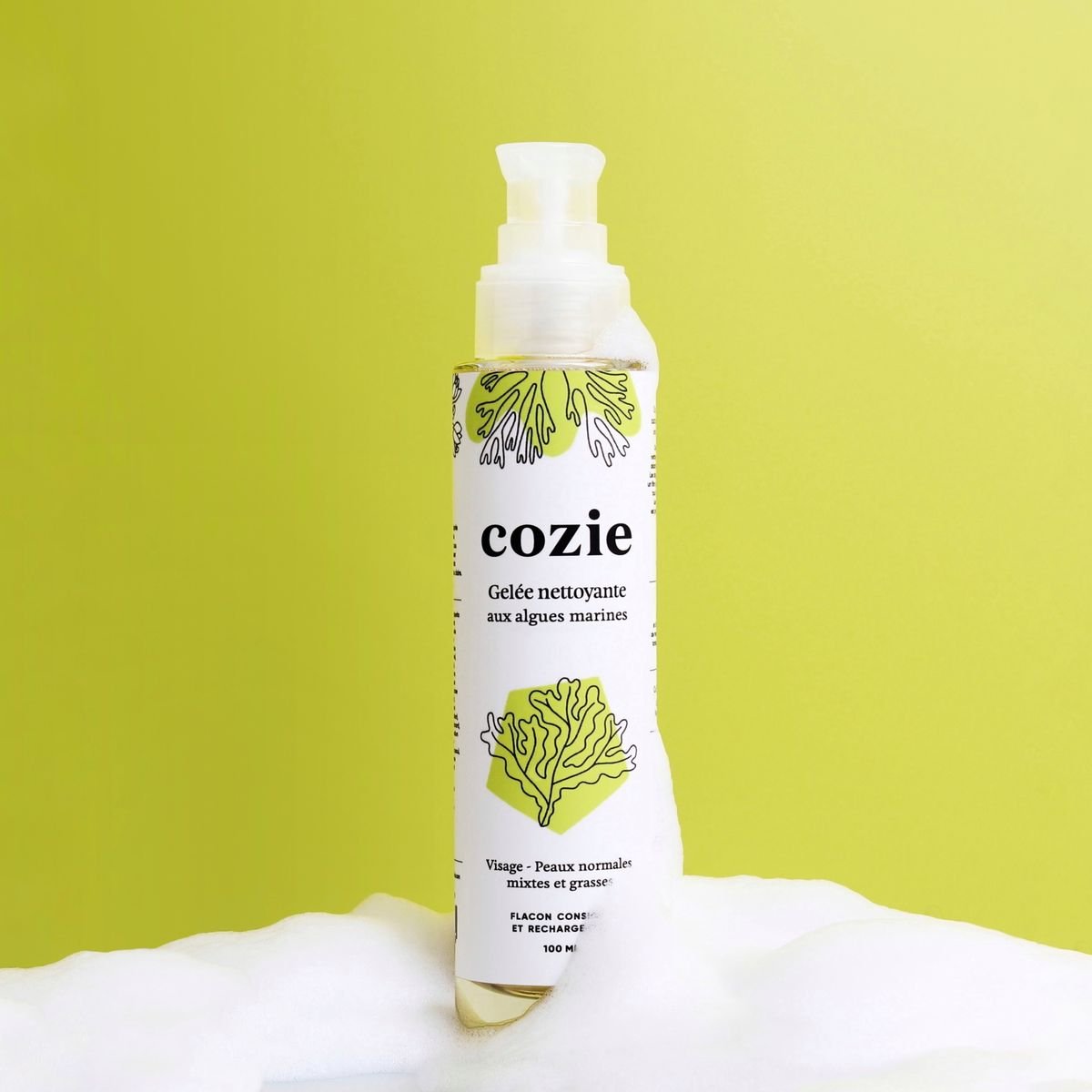 Gelée Nettoyante Visage aux Algues Marines par COZIE – vue complémentaire 3