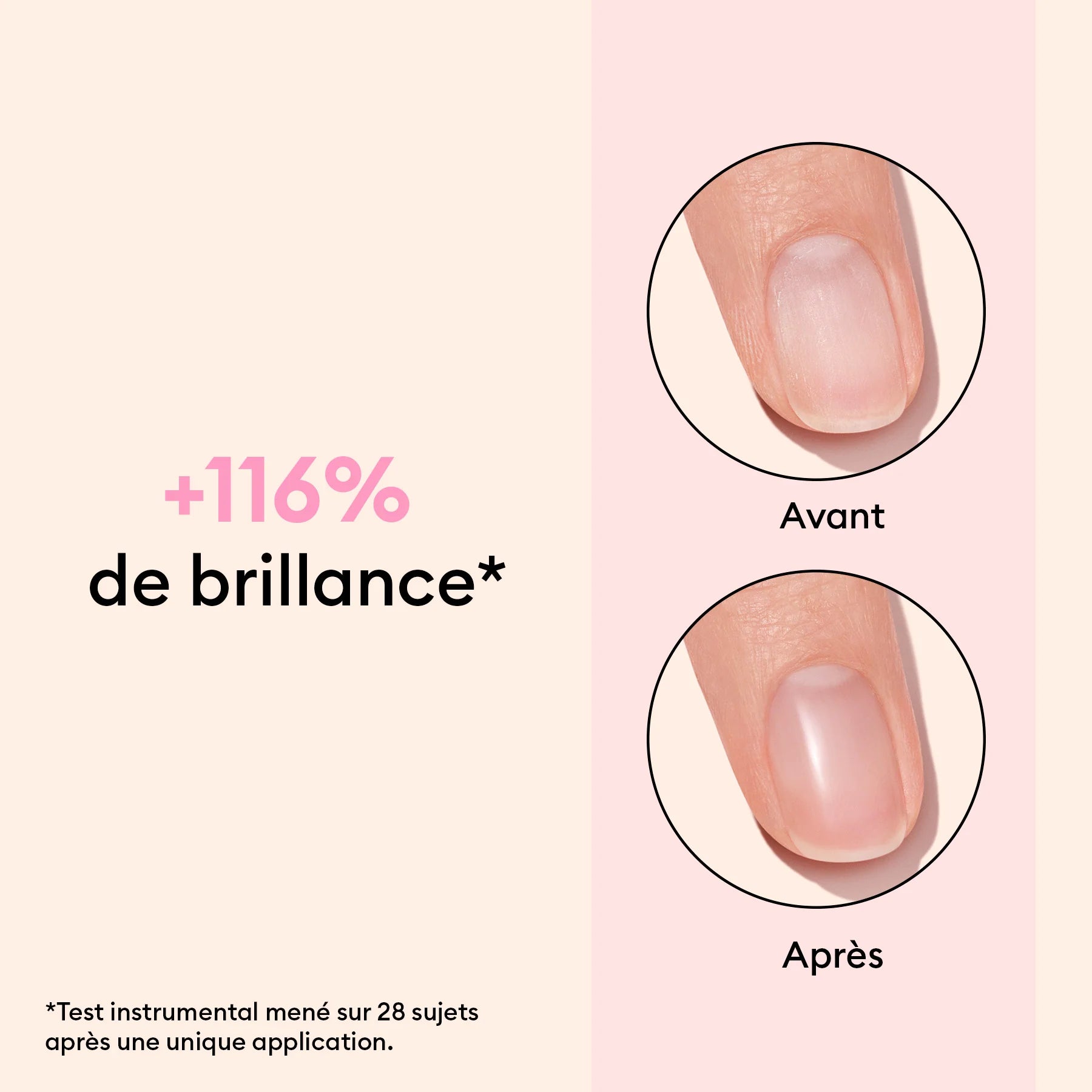 Glossy Booster Duo par Manucurist – résultat avant et après