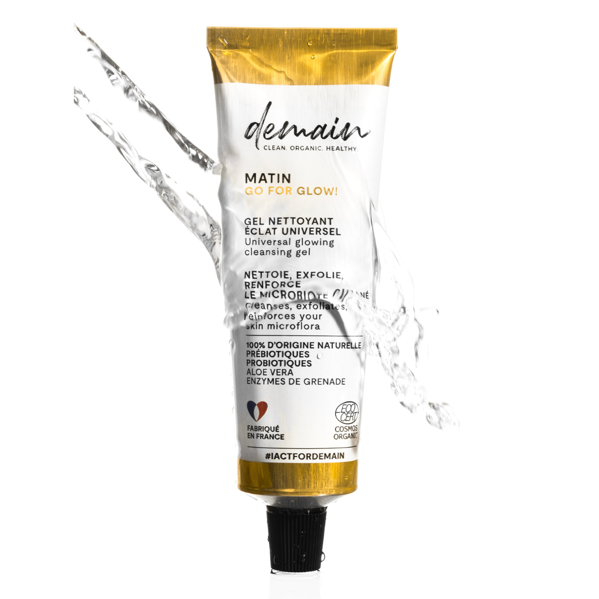 GO FOR GLOW  - Gel nettoyant exfoliant éclat universel par DEMAIN BEAUTY – vue complémentaire 2