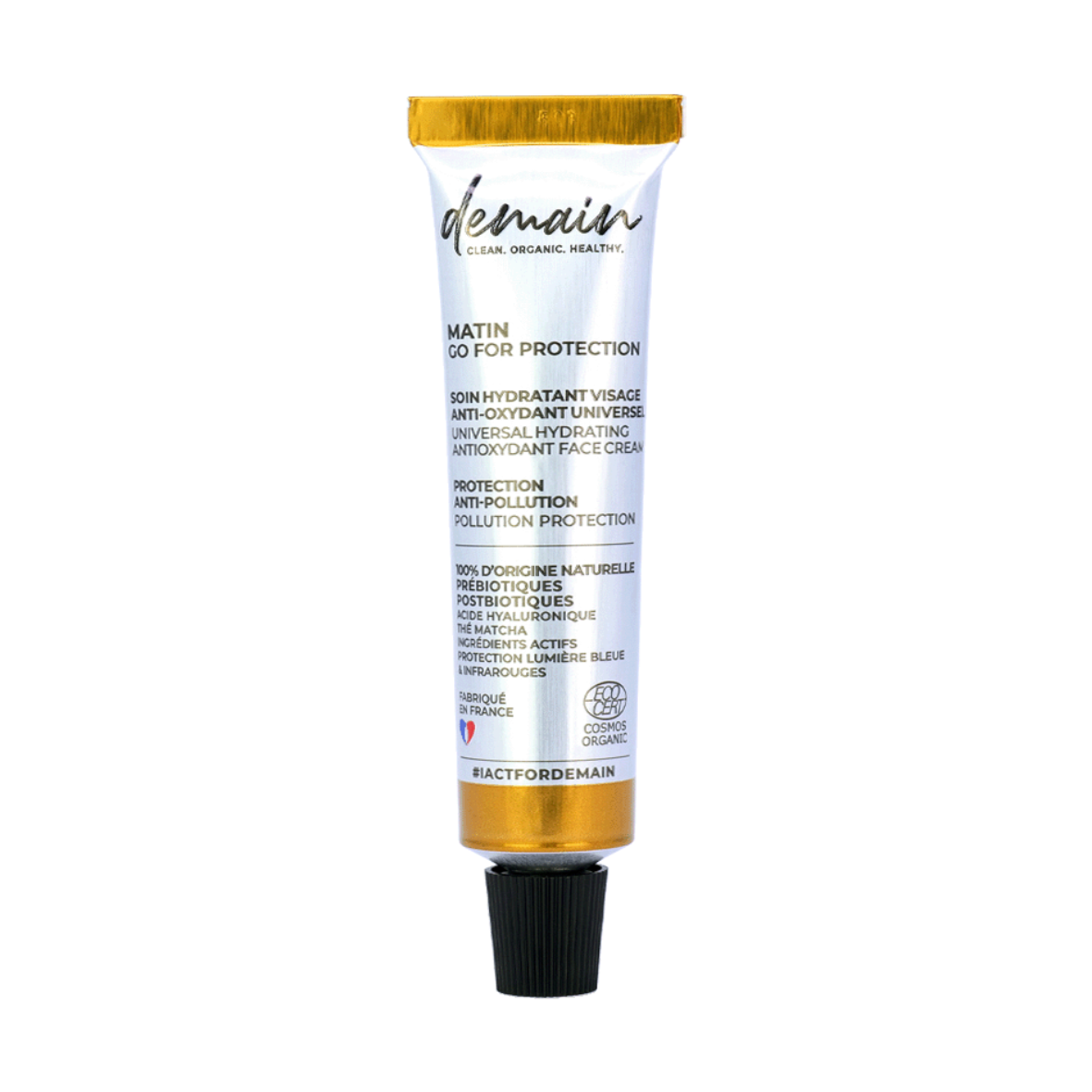 GO FOR PROTECTION  - Soin hydratant visage anti-oxydant universel par DEMAIN BEAUTY – vue principale du produit