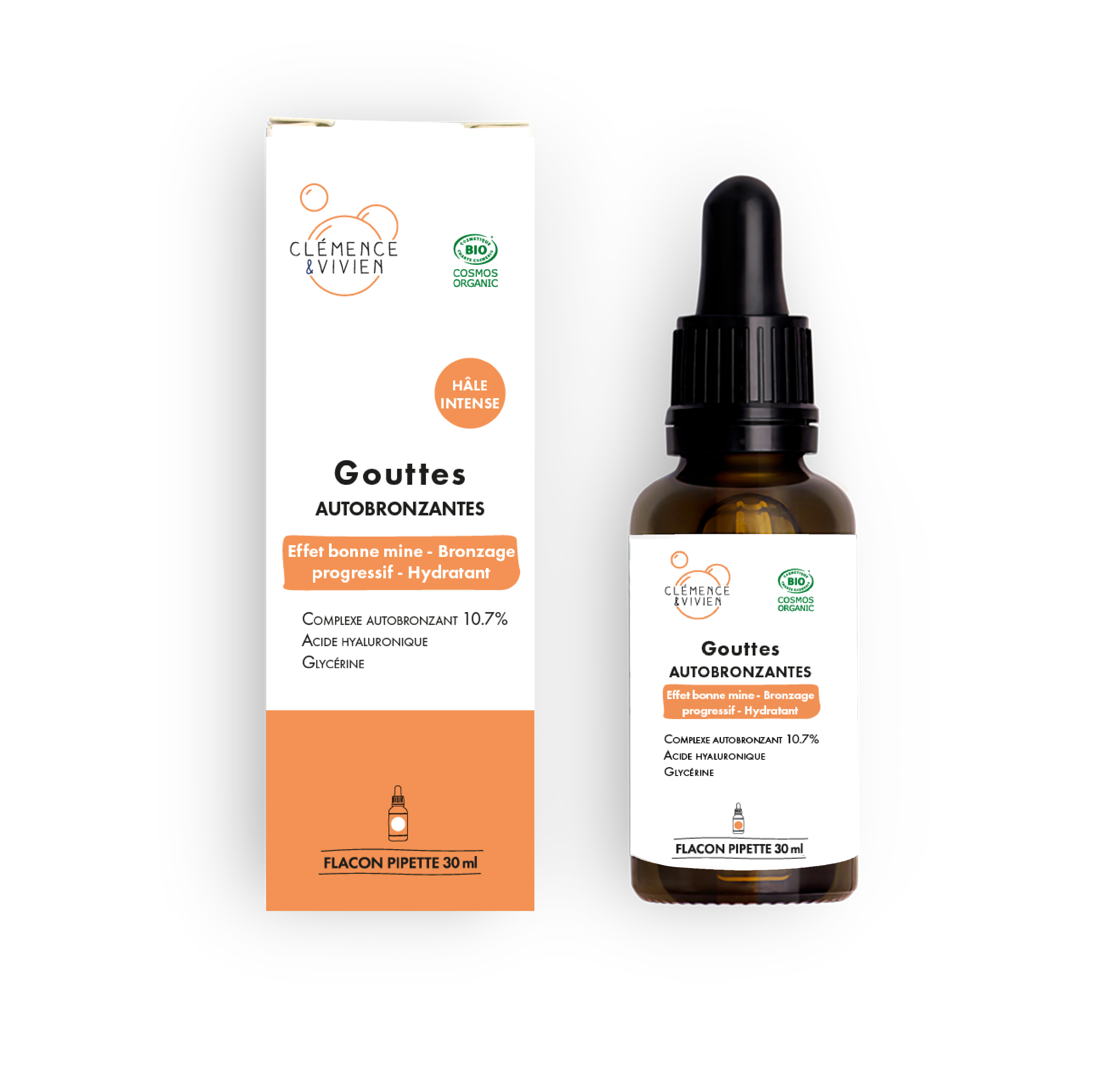 Gouttes Autobronzantes Clémence & Vivien – teinte hâle intense