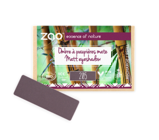 Recharge fard à paupières rectangle mate par ZAO – teinte capture decran