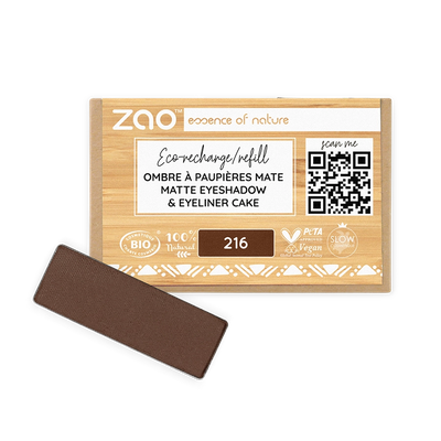 Recharge fard à paupières rectangle mate par ZAO – teinte thumbnail
