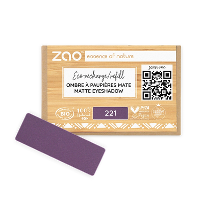 Recharge fard à paupières rectangle mate par ZAO – teinte thumbnail
