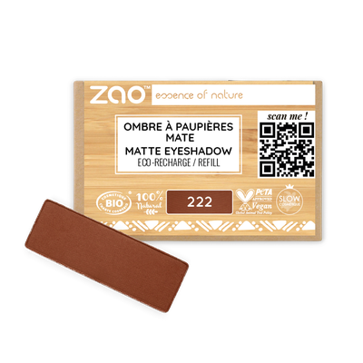 Recharge fard à paupières rectangle mate par ZAO – teinte thumbnail