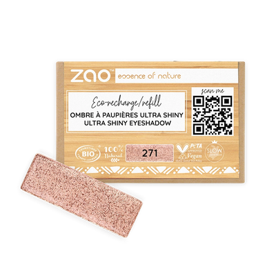 Recharge fard à paupières rectangle shiny par ZAO – teinte thumbnail