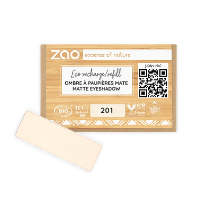 Recharge fard à paupières rectangle mate par ZAO – vue principale du produit