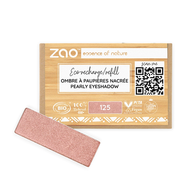 Recharge fard à paupières rectangle nacré par ZAO – vue complémentaire 3
