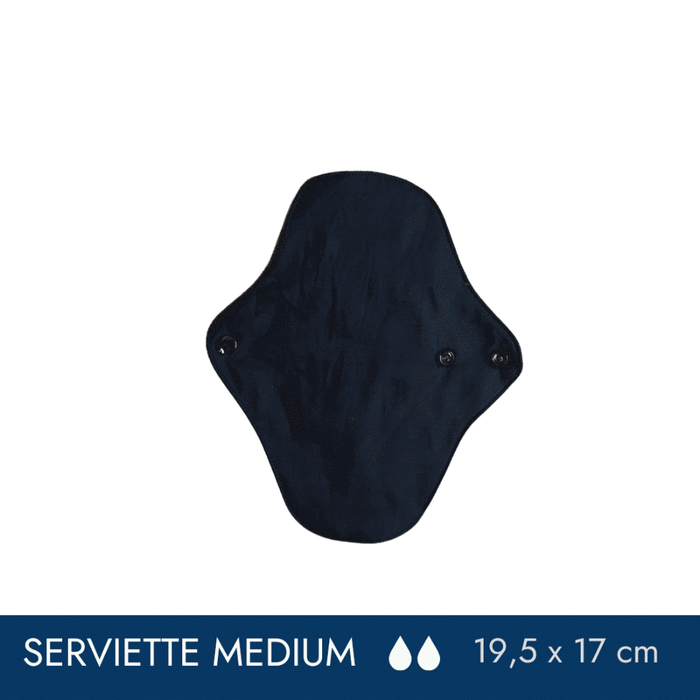 Serviette hygiénique lavable - Flux MEDIUM par PLIM – vue complémentaire 3