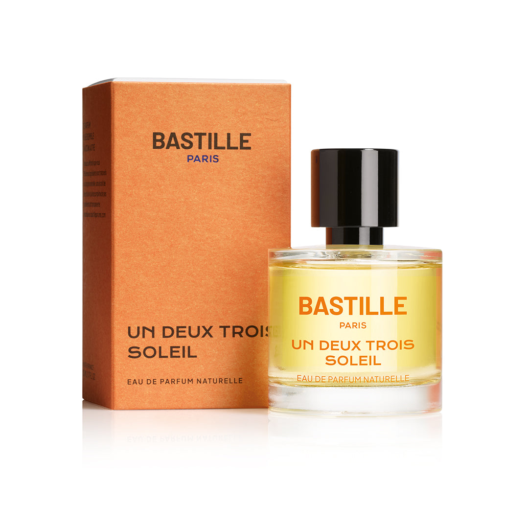 UN DEUX TROIS SOLEIL - Eau de parfum par BASTILLE – produit et son étui