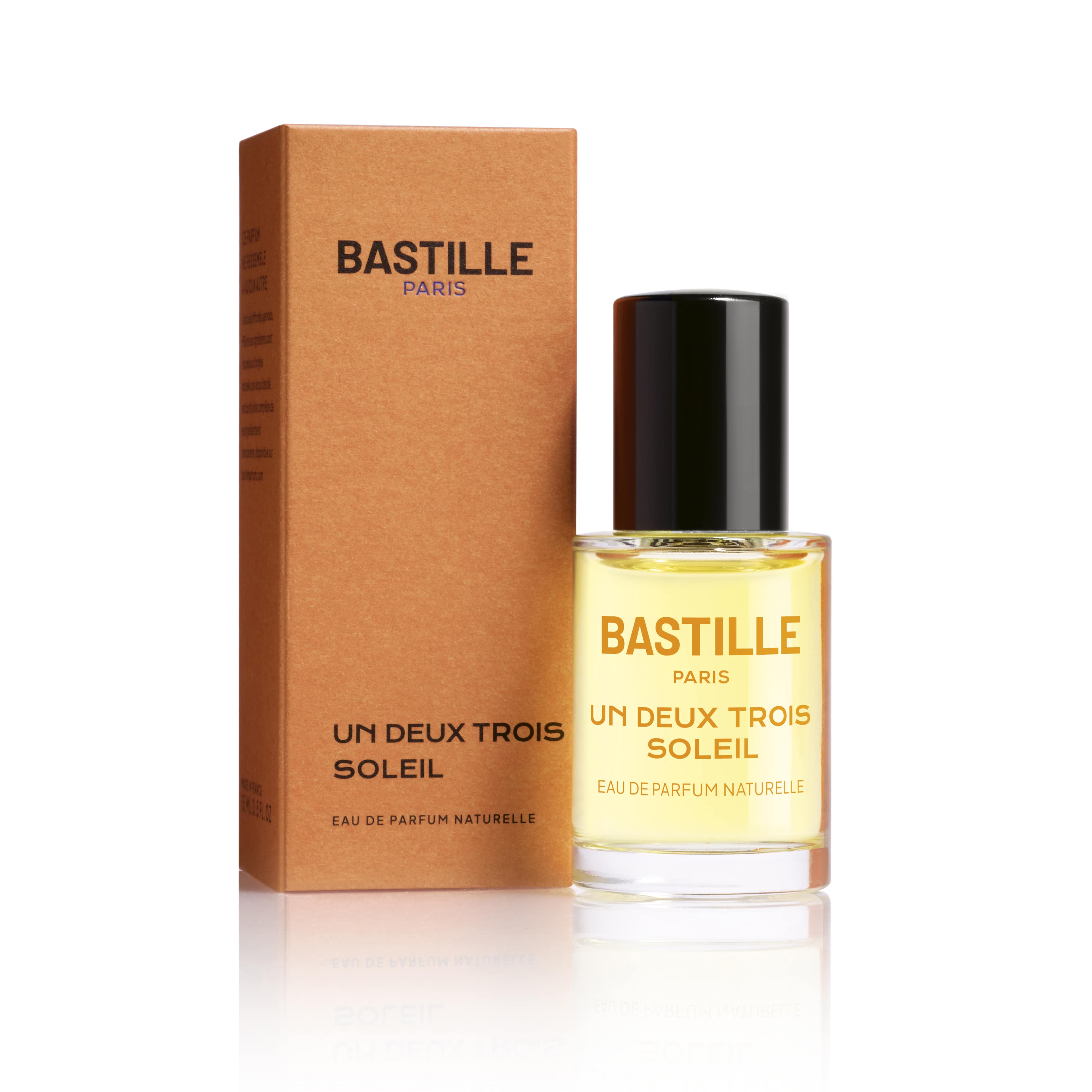 UN DEUX TROIS SOLEIL - Eau de parfum par BASTILLE – produit et son étui